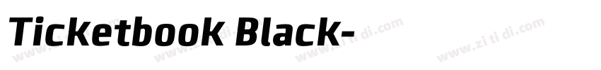 Ticketbook Black字体转换